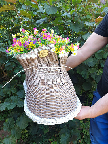 Rattan garden dekokorb - rattan,