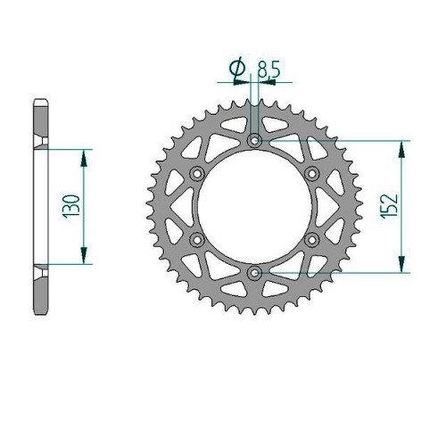 Alu kettenrad für aprilia - kettenrad,