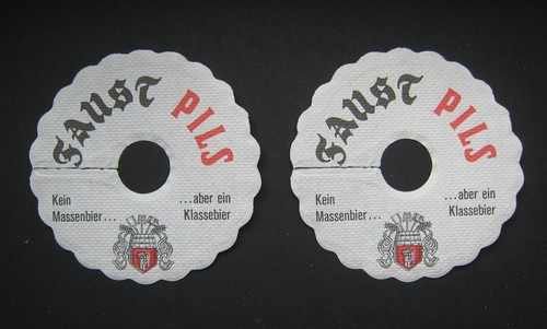 Faust pilsdeckchen coaster - faust,