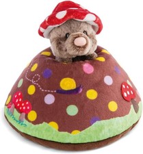 NICI 48210 - Kuschelkissen Maulwurf & Erdhügel, 23 x 19 cm