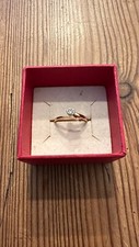 RING 585 (14K) GELBGOLD MIT 1 DIAMANT 0,15 CARAT (H/IF)