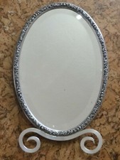 Antiker Spiegel von Christofle, versilbert 44x27 cm