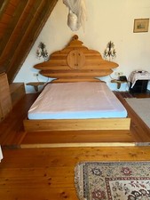 Mond-Bett 160 x 200 cm Einzelanfertigung Massivholz   - zaubert schöne Träume - 