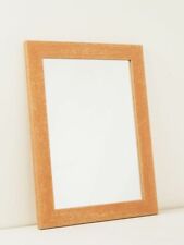 Wandspiegel Spiegel Holzrahmen Bad Flur shabby chic vintage rotbraun 37 x 49,5cm