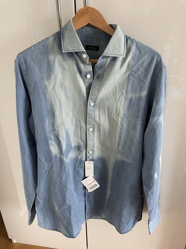 Zegna jeanshemd hellblau - jeanshemd, l
