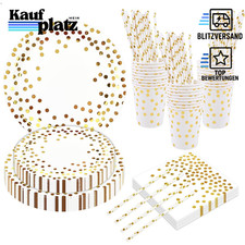 80 Stück Party Geschirr Set