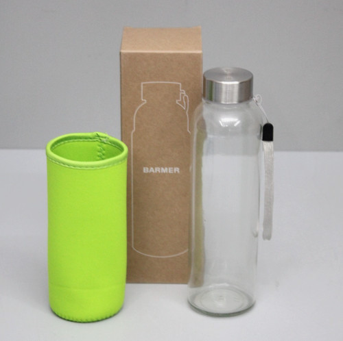 Barmer glastrinkflasche mit - glastrinkflasche,