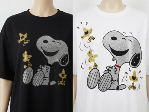 Snoopy glitzer shirt - snoopy,