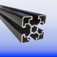 Alu Profil 45 x 45 Nut 10 B schwarz eloxiert Nutprofil Aluprofil BP45N10