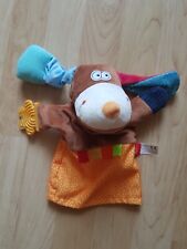 SIGIKID HANDPUPPE HUND 41029 MOTORIK SINNE BABY SPIELZEUG RASSEL KLAPPER KNISTER