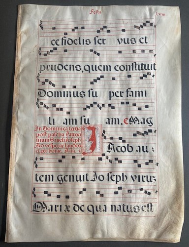 Antiphonar einzelblatt - antiphonar, ca