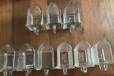 VINTAGE 9 kleine Glasschütten