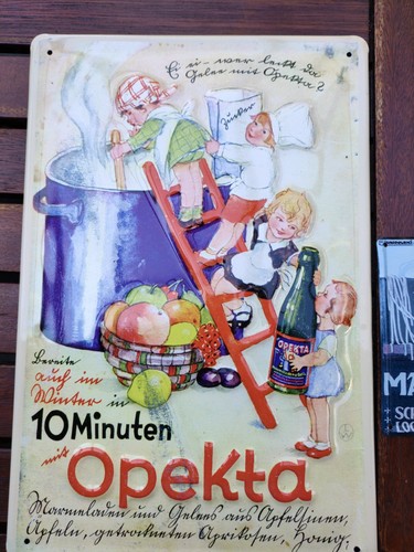 Retro werbung blechschild - werbung,