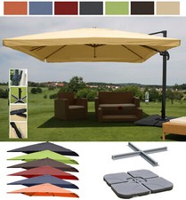 3x4 m Design Sonnenschirm Ampelschirm Gartenschirm 3m 4m Gastronomie Schirm FLAP