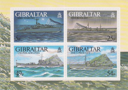Schiffe gibraltar postfrisch - schiffe,