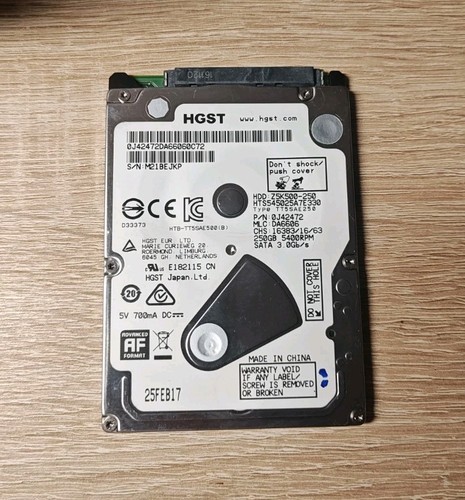 Hgst 250gb hdd mit - hgst,