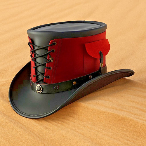 Steampunk zylinder schwarz - zylinder, &