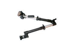 Lescars Laptophalter: Universal-Notebook-Kfz-Halterung mit Kamerastativ