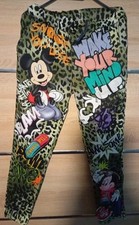 Joggpant Micky Mouse Grün Leoprint Gr. L