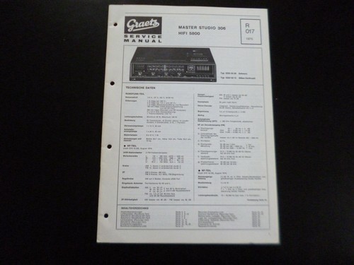 Original service manual - service,