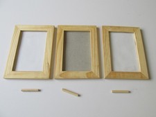 3x IKEA Bilderrahmen "Raket" Holz zum Hängen oder Aufstellen