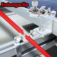 Solar Erdungsklemme Edelstahl PV Solarpanel Erdung Clip Standard Für Solarsystem