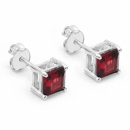 Granat edelstein ohrstecker - granat,