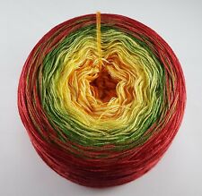 (1,15EUR/100m) Farbverlaufsgarn, Lace, Bobbel, 3-fädig 50%Baumwolle&50%Polyacryl