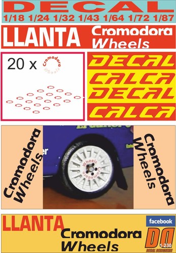 Decal llanta cromodora wheels - decal,