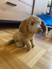 Vintage Stofftier Hund braun Plüschtier Kuscheltier 30cm Steiff Dackel Bazi? #26