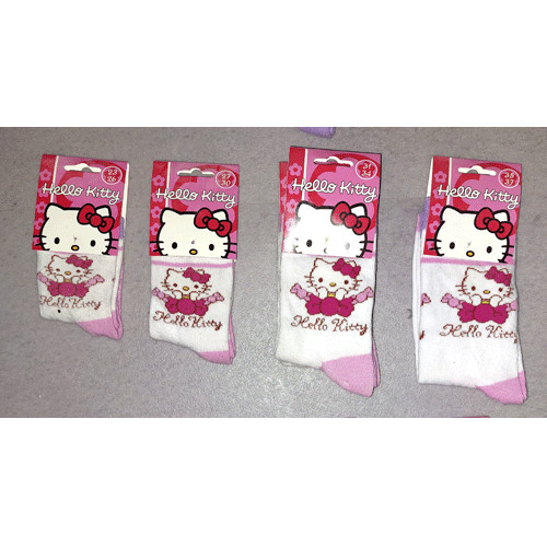 Hello kitty socken weiss rosa - socken, weiss/rosa