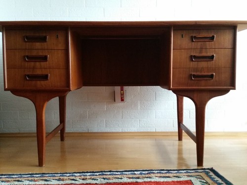 Mid century teak schreibtisch - century,