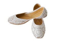 Damenschuhe Leder handgefertigte indische Freizei Mojaries US 4-12 / EU 34-44