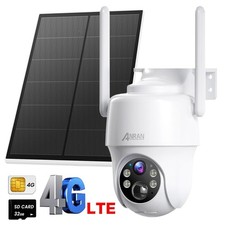 ANRAN 4G LTE Überwachungskamera Aussen Solar PTZ Kamera Mit SIM & 64GB SD Karte