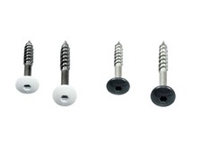 Fassadenschraube 9010 weiß/ 7016 Anthrazit/ 8014 braun, 5,5x 25mm/35mm/45mm/55mm