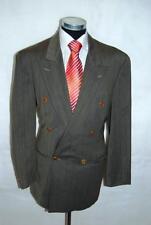 Hugo Boss Sakko Al Capone Zweireiher Dunkelgrün Gestreift Schurwolle Gr. 98