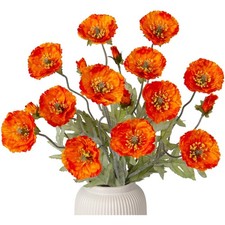 Künstliche Mohnblume 3er Set