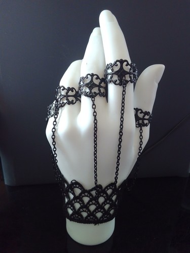 Handarmband gothic schwarz - gothic,