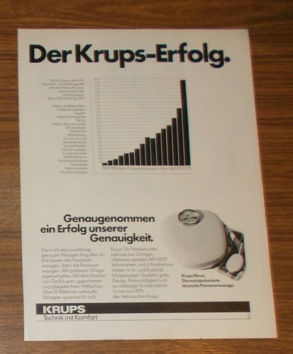 Seltene werbung krups nova - krups,