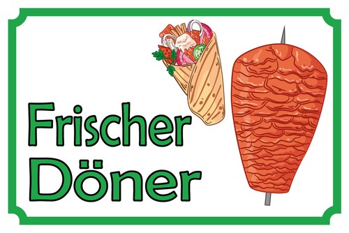 Blechschild 20x30 frischer - blechschild,