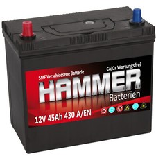 Autobatterie Hammer 12V 45Ah