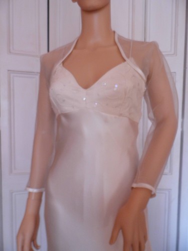 Elfenbein organza - elfenbein,