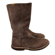 Camper Brown Suede Mid Calf