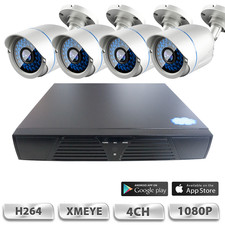 4x IP Überwachungskamera 2MP