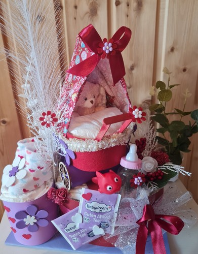 Windeltorte kleine wiege zur - kleine,