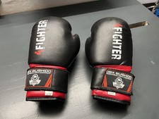 Boxhandschuhe für Kinder, 6 oz, 4 Fighter Schwarz Rot
