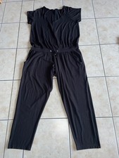 Damen Jumpsuit, Overall*BENOTTI*Gr. 44/46, schwarz,Kurzarm, 3/4 Beinlänge,Jersey