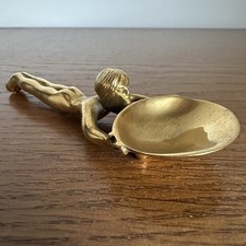 Vintage Salb Löffel Messing