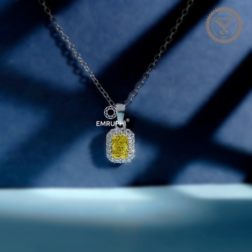 Luxus diamant anhänger - luxus, gelb