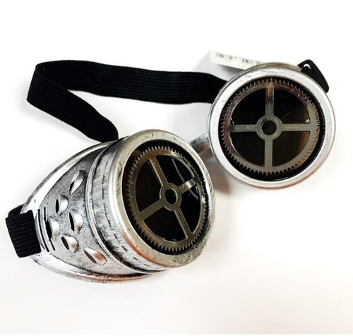 Steampunk brille silber kreuz - steampunk,